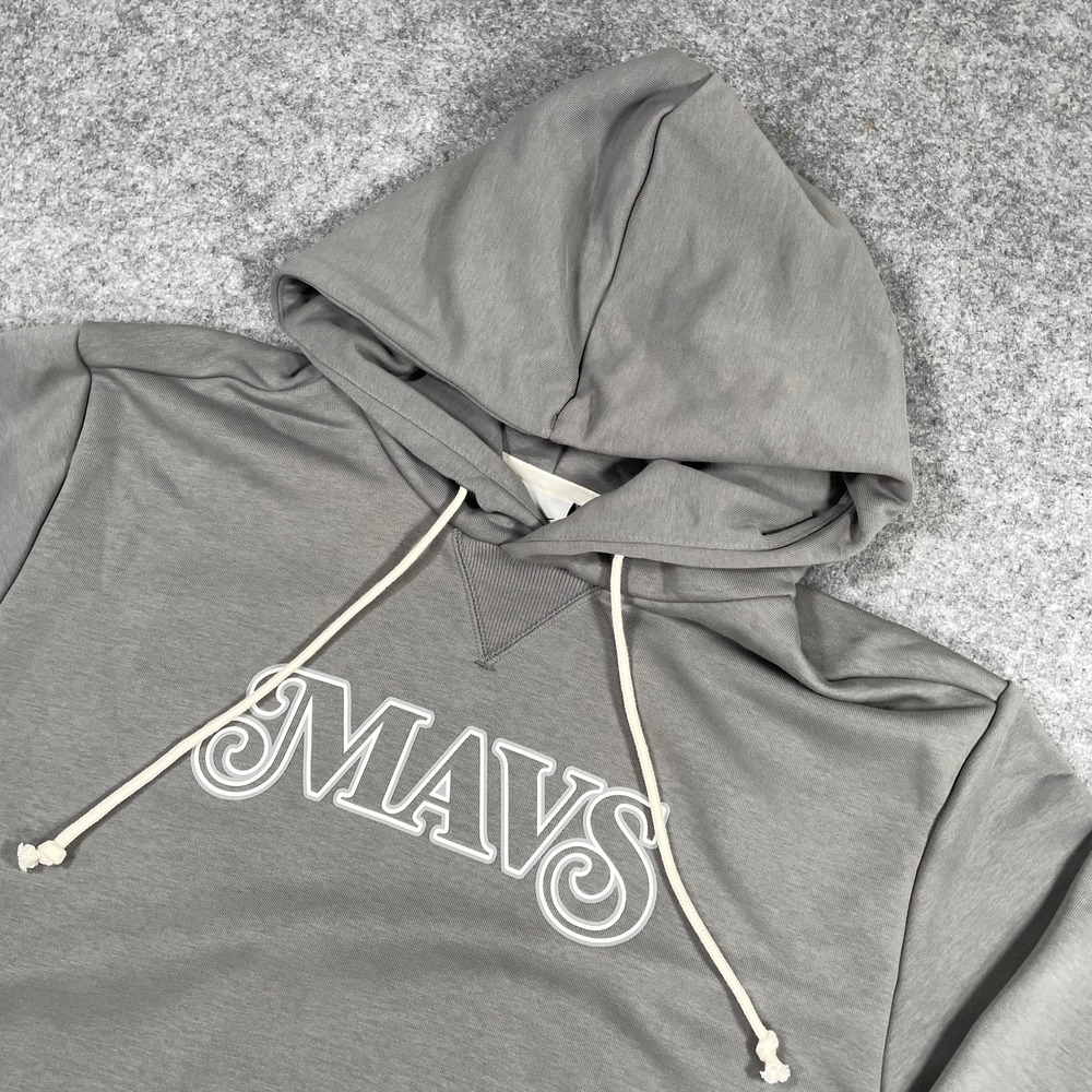 Nike Dallas Mavericks Hoodie XL Tall Gray City Edition Standard Issue Dri-FIT